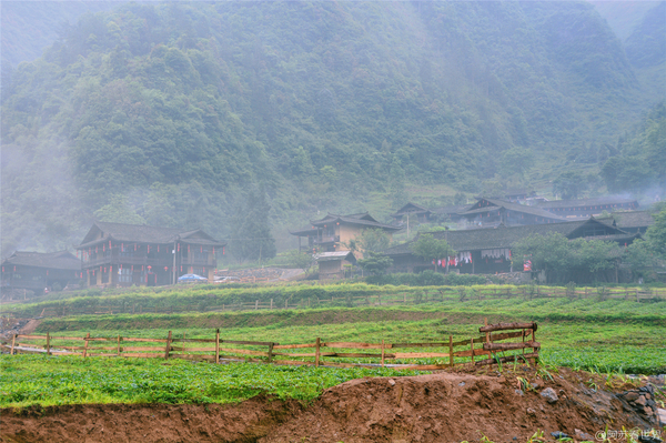 在迷霧炊煙里看溶洞上的土家山寨(圖14)