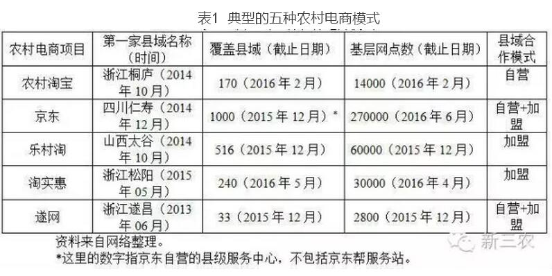 王昕天:農村電子商務的典型模式及問題探析(圖1)