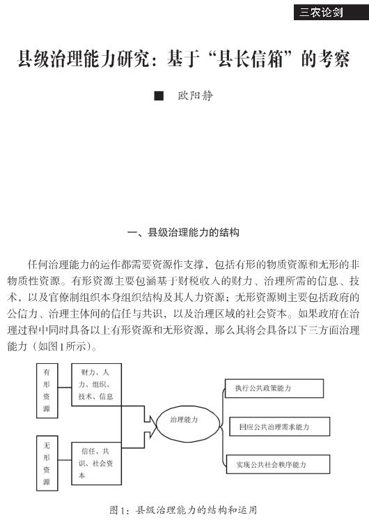 歐陽靜:縣級治理能力研究(圖1)