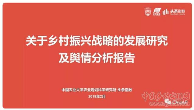 鄉村振興戰略發展研究及輿情分析報告(圖1)