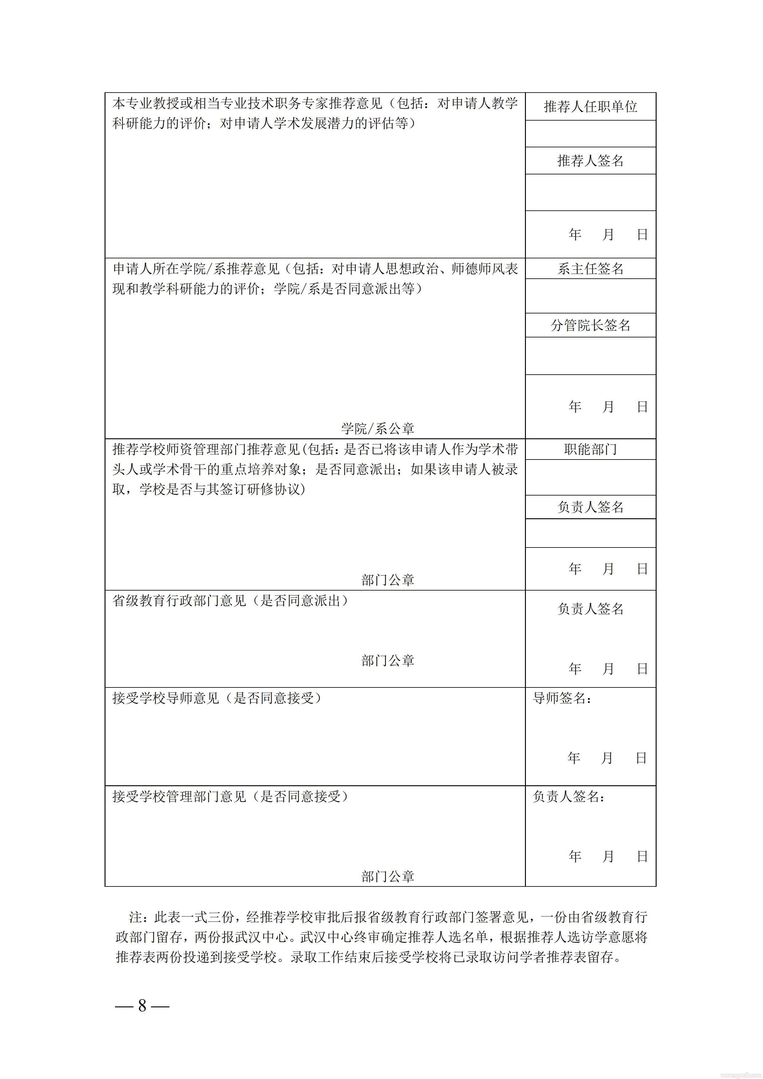 關于做好2021 年中西部高等學校青年骨干教師國內訪問學者湖南省選派工作的通知(圖8)